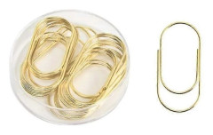 Jumbo Gem Paper Clips 20 st, 50 mm/1,97' Guld Stora Gem Kontorsmaterial (guld)