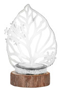 Snöflinga Ljusstake Dekorativ Vintage Trä Smidesjärn Hantverk Present Ornament
