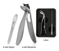 Cumuul ClipMaster Pro, Ergonomisk Vinklad Huvud Senior Tånagelklippare