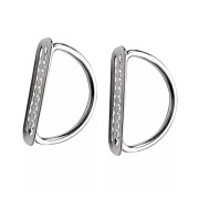 2 Pieces Weight Belt Retainer Stainless Steel Weight Belt Stop with D-Rings