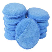 Mikrofibervaxapplikator Runda Svampplattor för Bil, 10-pack Blå