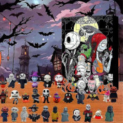 2024 Halloween Adventskalender Nedräkning The Nightmare Before Christmas Filmkaraktärer Samling Dockleksak Kreativ Gåva A