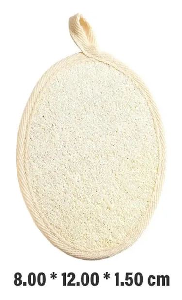 Naturlig Loofah Kroppsskrubber Bad Exfolieringssvamp Mjuka duschborstar Clearner Pad Exfoliator Shower Puff Kroppshudvårdsverktyg Style C