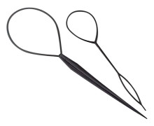 Set med 2 tillbehör, frisörhjälpmedel, hårband, svart, fo,ZQKLA