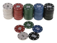 100x Brädspel Pokerchips Casino Spel Rekreation Pengar Set Casino Pokerchips