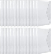 10 st plastfickor, plastmappar, dokumentmappar, plastfickor med snäppstängning, polyetenmappar, A4-storlek, för kontorsmaterial