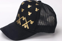 Mesh Trucker Hats Stiff Structured Front Panels Golf Dad Baseball Cap för Män Kvinnor