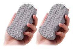 Radiants Skin Sponge Koreansk Kroppsskrubb Svampar Ultra Mjuka Exfolierande Döda Hudborttagare Kompatibel med Bad Dusch Grey 2pcs