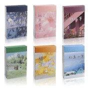 6 Set 300 st Scrapbooking Stickers, Självhäftande Dekorativa Estetiska Stickers För Journaling Planner A