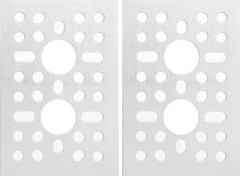 2st aluminium gallerplatta Väggnätpanel Display Industriell kontrollkomponent 3123‑0048‑0072