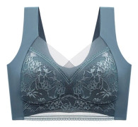 Sexiga spetsbehåar Genomskinliga helkupiga underkläder BLÅ 2XL blue 2XL