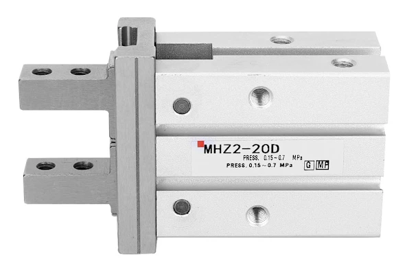 MHZ2 20D Dubbelverkande Finger Cylinder Aluminiumlegering Luft Pneumatisk Cylinder 10mm Borrning