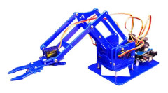 Mekaniskt Robotarmskit Barn Rolig Pedagogisk Leksak DIY Monterad Robotklo [D]