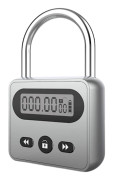 Smart tidlås, metalltidlås, upp till 99 timmar, med LCD-skärm, tidshanterare, låses upp först när tiden är ute - Var en självdisciplinerad person