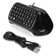 Mini trådlöst Bluetooth-speltangentbord Chatpad för PS4-kontroller
