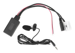 12-Pin Bluetooth Ljudkabel Bil AUX Adapterkontakt med Mikrofon Passar Citroen Berlingo