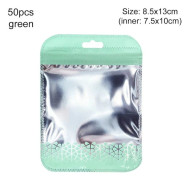 Självförslutande påsar Förpackningspåse GRÖN 8.5CMX13CM50PCS 50PCS green 8.5cmx13cm50pcs-50pcs
