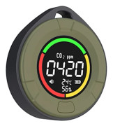 Koldioxidmätare med temperatur- och fuktighetsmätare CO2-larm Digital display