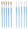 Flat brushes - Small brush - Detail painting - Acrylic Oil Watercolor - Artistic painting - Flat brush - Suitable for children and students (Blue -...