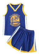NBA Golden State Warriors Stephen Curry #30 Basketbollströja Blå cm w