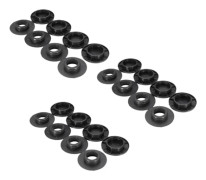 12X Bilmatta Fästklämmor Svart för 6680520