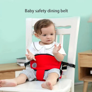 Fallsäkra babysäkerhetsbälten för barnstolar (röd).