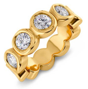 Ocean gem ring gold