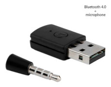3,5 mm Bluetooth 4.0 Dongel USB-adapter för PS4 3,5 mm Bluetooth 4.0+EDR USB-adapter för PS4 Stabil prestanda Bluetooth-hörlurar
