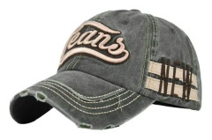 Tvättad keps Broderad keps Tredimensionell Klistrad Tyg Broderi Skärmkeps Solhatt Generation Hår Cb3155ArmyGreen Justerbar