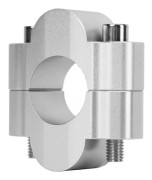 Motorcykel Styrhöjare Klämma 52mm Höjd 28mm Diameter Styrfäste TENERE 700 XT700Z 2019 2022 Silver