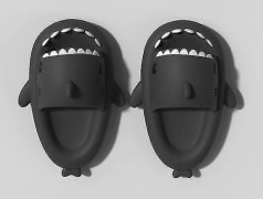 Hajsandaler för barn Flickor Skor Sommarskor Inomhustofflor Barn Flip Flops Halkfria Hajtofflor 2022 Trend A-Dark Gray 210(insole 21cm)