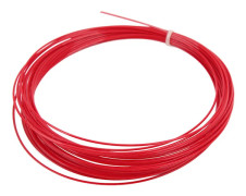 Professionell sexkantig tennissträng 12m/39.4ft Slitstark polyesterfiber Röd