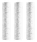 3 st Vattenrenare 10 Tum Trådlindat Filter 5 Mikrometer PP Bomullsfilter Sedimentfilter