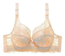 Plus Size BH Sexig Bralette Crop Top Underkläder Push Up Axelbandslös BH Bh Spets Kvinnlig BH Underkläder BH Subjectador Biustonosz, ljusbeige