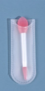 1st Mini Dubbelhövdad Silikon Lip Brush Wands Applicator Beau