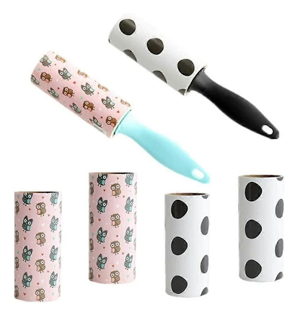 Mini bärbara luddrullar Rivbara klibbiga luddrullar för dammborttagning Kläder Husdjurshår