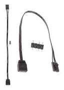 2 st för 4PIN RGB till Standard ARGB 3-Pin 5V Adapterkontakt RGB-kabel 25cm