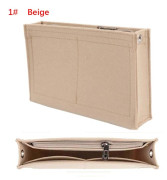 Filtinsats Väska Handväska Foder BEIGE 1# 1# Beige 1#-1#