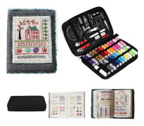 DIY Broderistygn Bokset med Instruktioner Sömnadskit och 106 Unika Stygn Broderiböcker för Nybörjare och Broderientusiaster