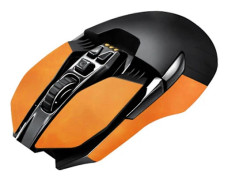 för G903 Mus Skin Svettresistenta Kuddar Halkfria Mus Sidoklistermärken (FMY) Orange