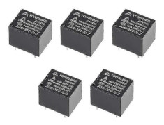5 st Jqc-3ff-s-z Dc 24v Spole Spdt 5 Stift Pcb Elektromagnetiskt Kraftrelä