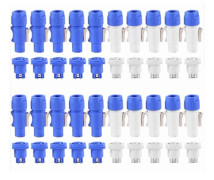 20-sats PowerCON Typ A NAC3FCA+NAC3MPA-1 Chassi-kontaktpaneladapter