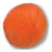 Pom Poms Orange - per förpackning om 25