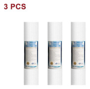 Vattenrenare 10 tum 1 mikron PP bomullsfilterpatron universell kökskran vatten hushållspre 3PCS