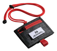 Canvas Halsband ID-korthållare Badgehållare Justerbar Lanyard Black