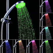 Färgglatt Duschhuvud Hem Badrum 7 Färger Ändra LED Duschkran Vatten Glöd Ljus-Perfekt