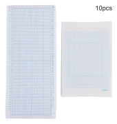 10 st Självhäftande Hålkort 10 st Rutat Papper Nylon Klistermärke Maskintillbehör