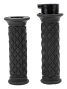 1 par motorcykelhandtag 25mm Vänster Höger Universal Gashandtag Ersättning för CBR600RR CBR1000RR Svart