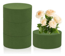 Blomsterskum 4 st Torrt & vått Blomsterskum Runda Florist Styrofoam Block Blomsterskum För Eller Konstgjorda Blommor