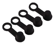 Nippelpluggar för bromsning, 10x svart gummi bromsning universell nippelventil fettplugg dammskydd
